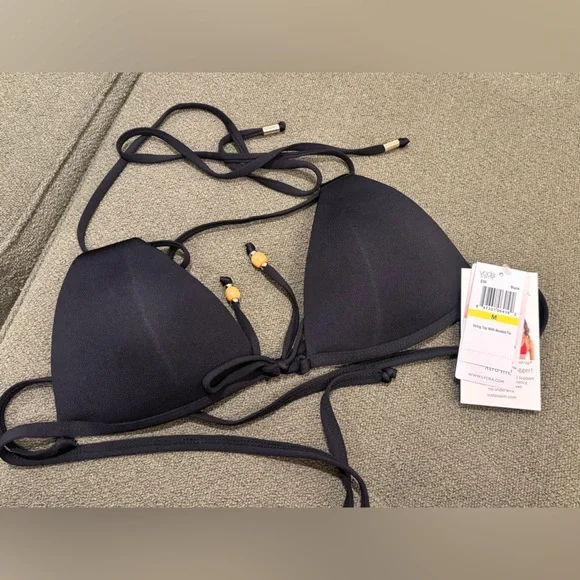 Black Triangle Bikini Top - Picture 1 of 8